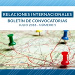 Boletín de Convocatorias Internacionales: Julio 2018