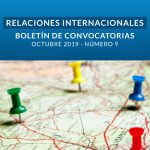 Boletín de Convocatorias Internacionales: Octubre 2019