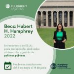 Becas Fulbrith Argentina: Abre convocatoria a la Beca Humphrey 2022
