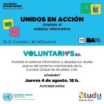 WEBINAR INFORMATIVO SOBRE Voluntariado C40