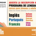 Programa de Lenguas – Inscripción 2do. Cuatrimestre