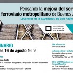 Seminario: “Pensando la mejora del servicio ferroviario metropolitano de Buenos Aires”