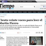 Tiempo Argentino reseña la lectura del Martín Fierro