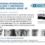 1º Programa Internacional de Talleres y Conferencias en Diseño Avanzado “UNSAM + 6D”