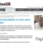 Entrevista a Enrique Corti en Página 12: “Las Humanidades no son para cobardes”