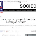 La UNSAM y el proyecto contra desalojos rurales en Tiempo Argentino