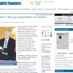 Entrevista a Álvaro García Linera en Ámbito Financiero 