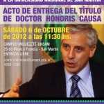 Acto de entrega de título Honoris Causa al Dr. Alvaro García Linera