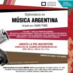 Diplomatura en Música Argentina dirigida por Juan Falú
