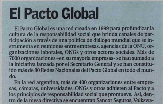 Buenos Aires Herald El Pacto Global