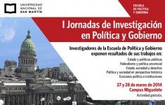 Primeras Jornadas de Investigación en Política y Gobierno