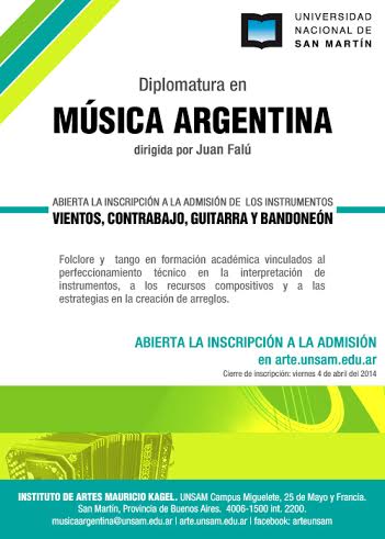 Diplomatura en Música Argentina
