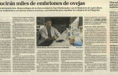 El Centro de Biotecnología Ovina IIB-INTECH en La Nación