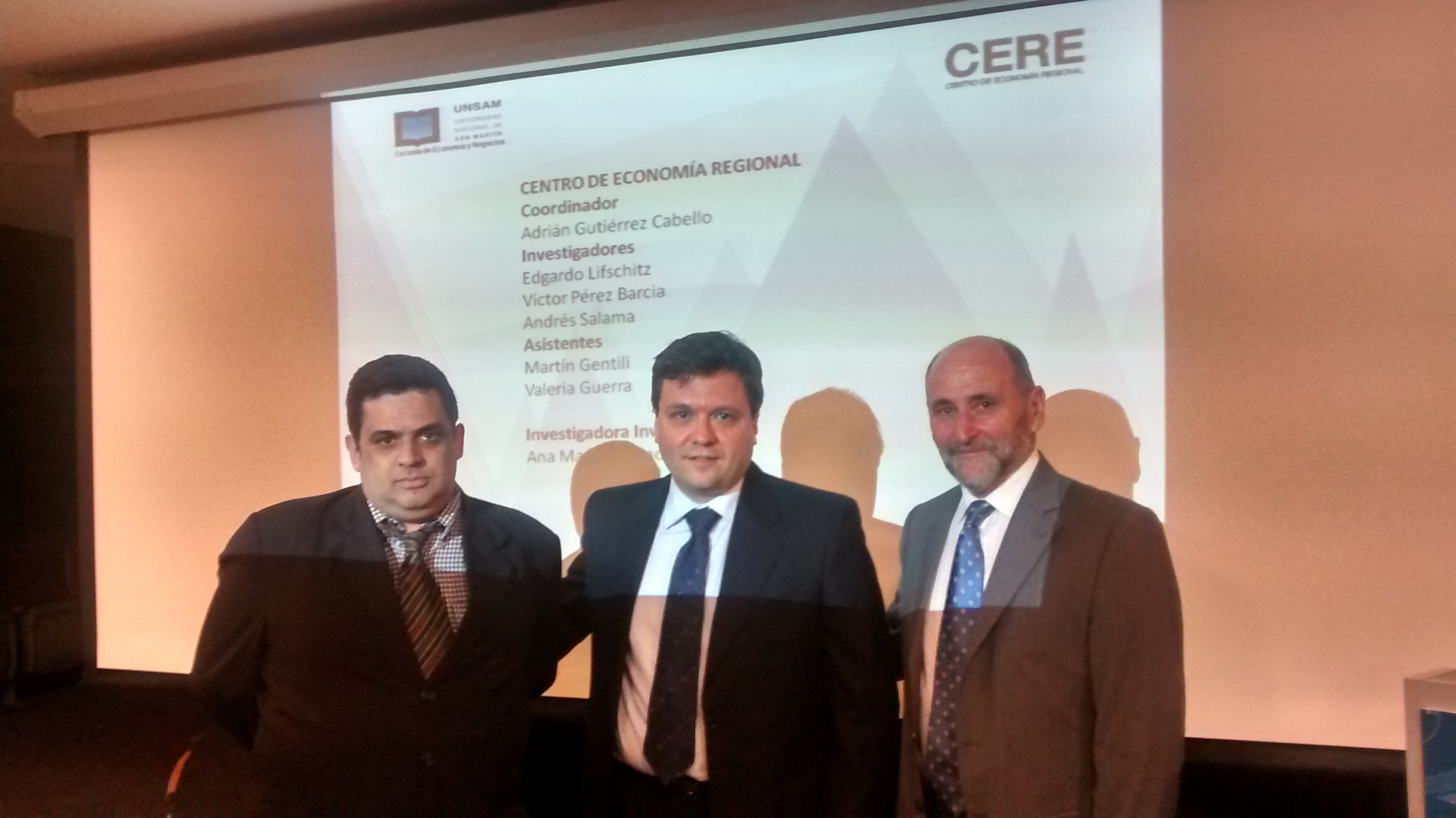 Andrés Salama, Adrian Gutiérrez Cabello y Edgardo Lifschitz