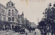 Avenida Callao y Santa Fe (Buenos Aires) en el año 1920.