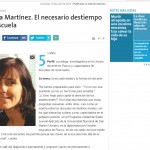 Entrevista a la socióloga Marcela Martínez, en La Nación