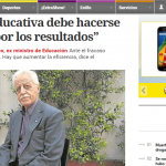 Entrevista a Juan Carlos Tedesco, en Clarín