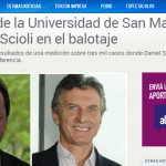 Nota sobre la encuesta UNSAM de cara al balotaje, en La mañana de Córdoba