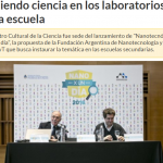 El Diario Jornada cubrió la charla de Galo Soler Illia en “Nanotecnólogos por un día”