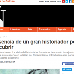José Emilio Burucúa escribe para Revista Ñ de Clarín