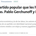 Entrevista a Leandro Losada en <i>La Nación</i>