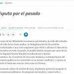Columna de Agustín Cosovschi en <i>La Nación</i>