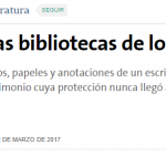 <i>La Nación</i> consultó a Horacio Tarcus sobre las bibliotecas de los escritores
