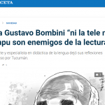 <i>La Gaceta</i> entrevistó Gustavo Bombini