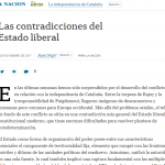 Columna de Juan Negri sobre las contradicciones del Estado liberal en <i>La Nación</i>