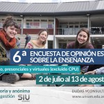 Sexta Encuesta de Opinión Estudiantil sobre la Enseñanza en la UNSAM