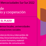CONVOCATORIO MERCOCIUDADES SUR-SUR 2022