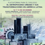 Plataforma para el Diálogo: El Antropoceno urbano y sus transformaciones en América Latina
