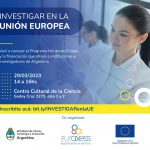 EURAXESS INVITA A CHARLA SOBRE EL PROGRAMA HORIZONTE EUROPA 29/03
