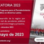 XIV EDICIÓN DEL PROGRAMA PARA EL FORTALECIMIENTO DE LA FUNCIÓN PÚBLICA EN AMÉRICA LATINA.