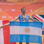 Un investigador de la UNSAM ganó tres medallas de oro en los Juegos Mundiales de Trasplantados