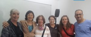 En la foto integrantes de la Comisión de Discapacidad y Derechos Humanos, junto a la homenajeada, la Licenciada Susana Ortiz 