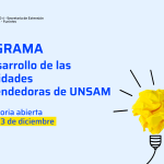 Nuevo Programa de Desarrollo de Capacidades Emprendedoras de la UNSAM